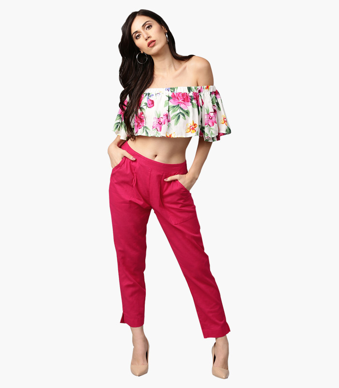 Women-Pink-Solid-Regular-Trousers-4